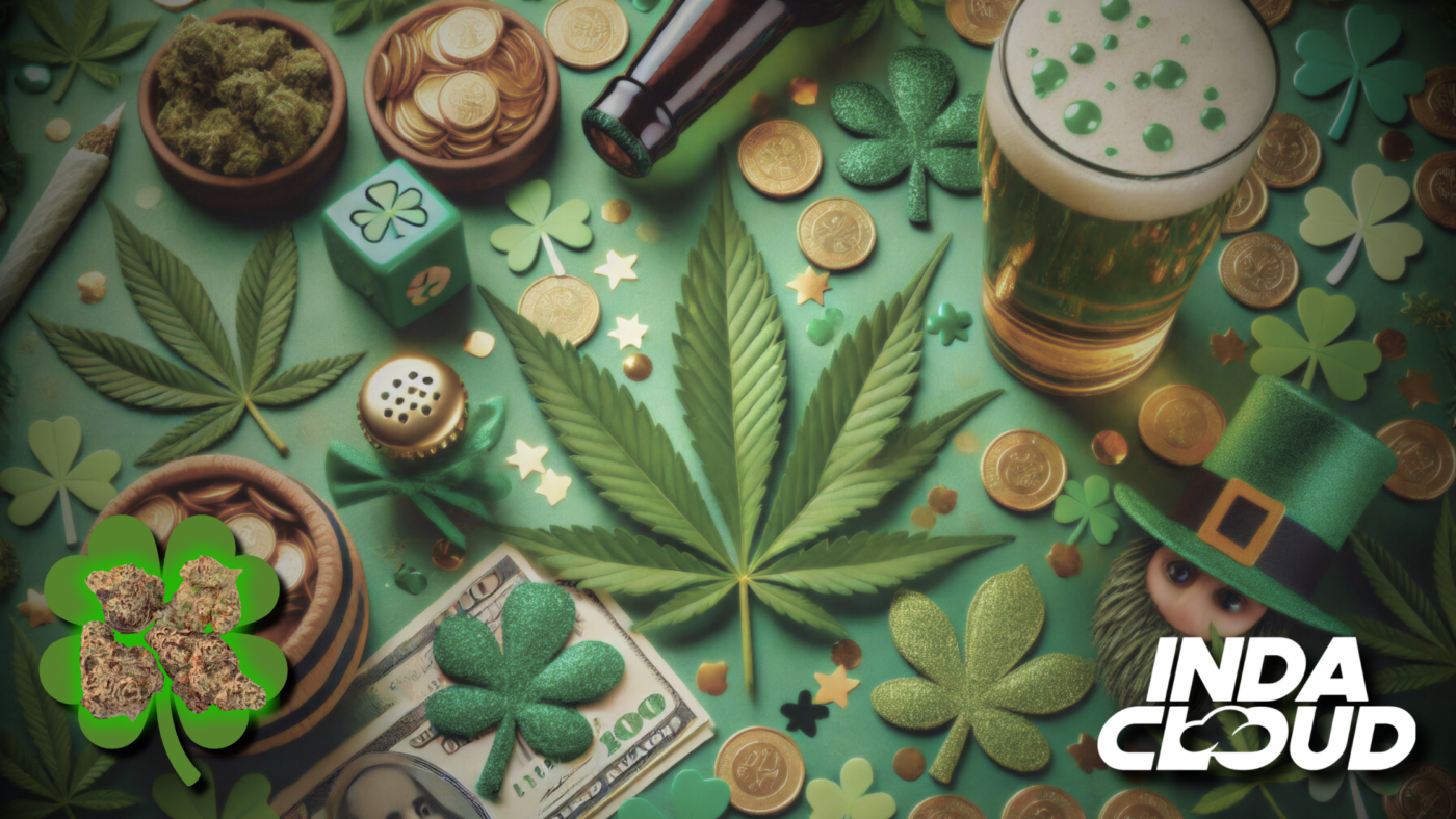 Green Gold: St. Patrick’s Day Challenges + Flash Sale? ☘️ 12 St. Patrick'S Day-Themed Cannabis Display With Coins, Beer, And Shamrocks.